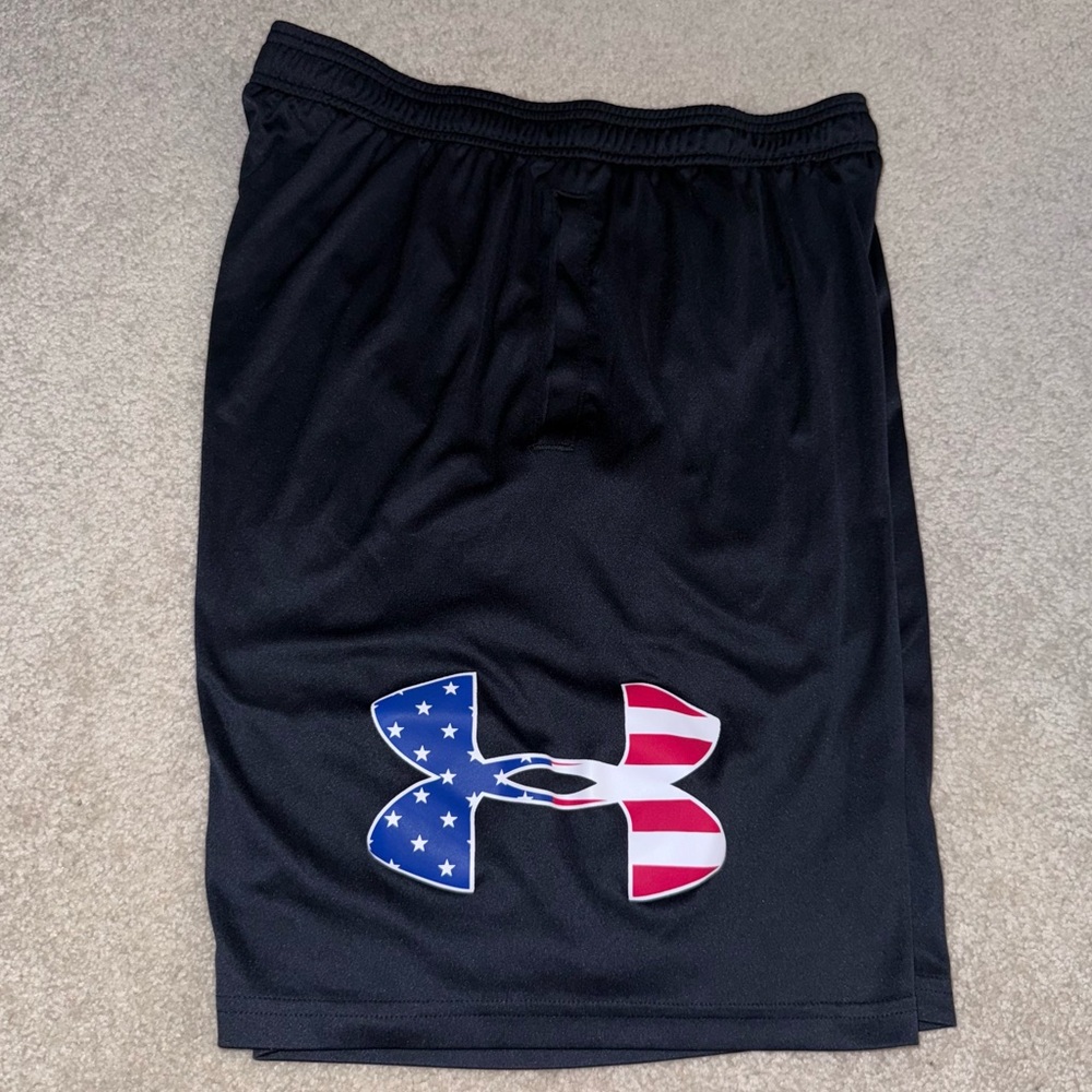 Under Armour HeatGear USA Logo 9” Inseam Athletic Shorts